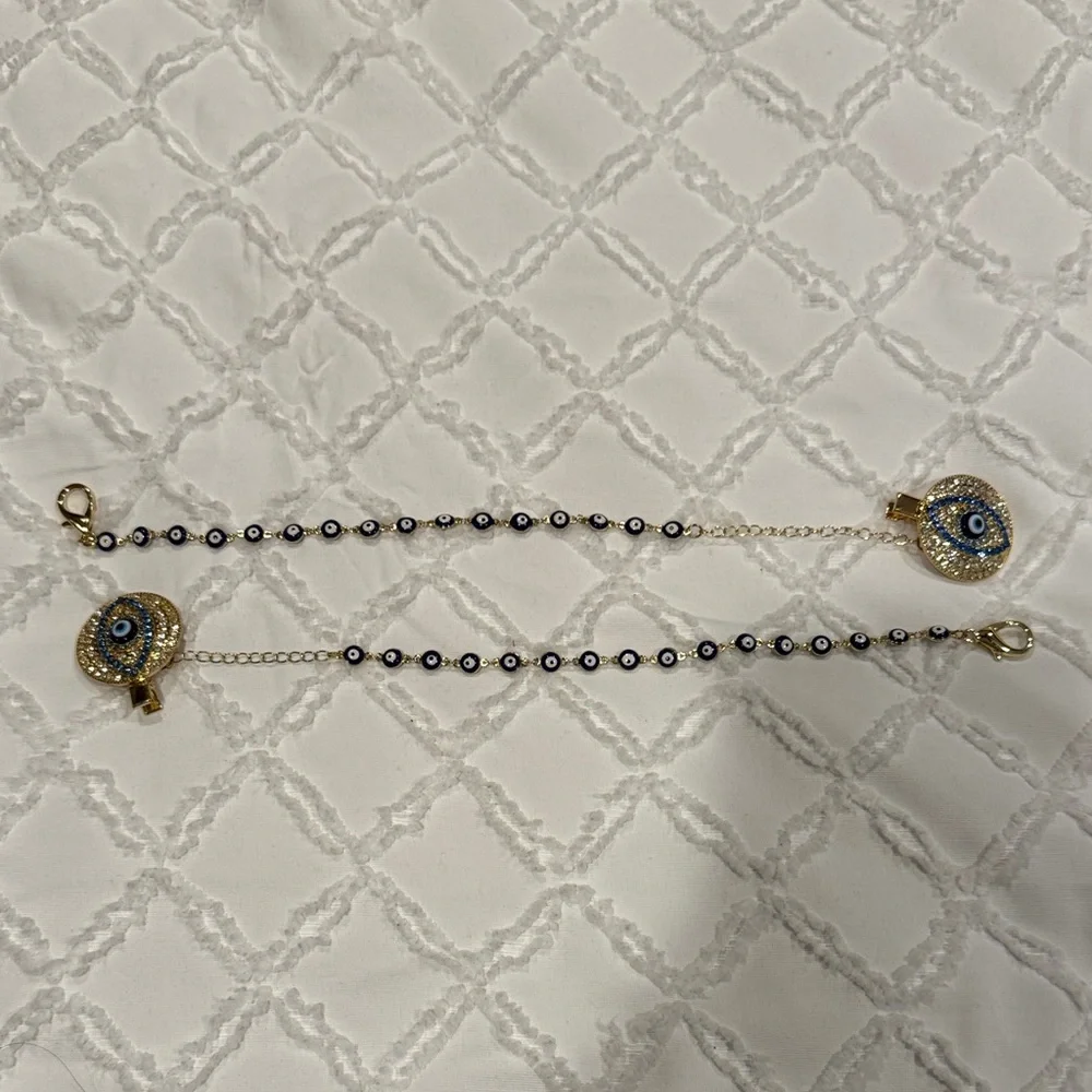 Evil eye pacifier clips - Picture 1 of 2